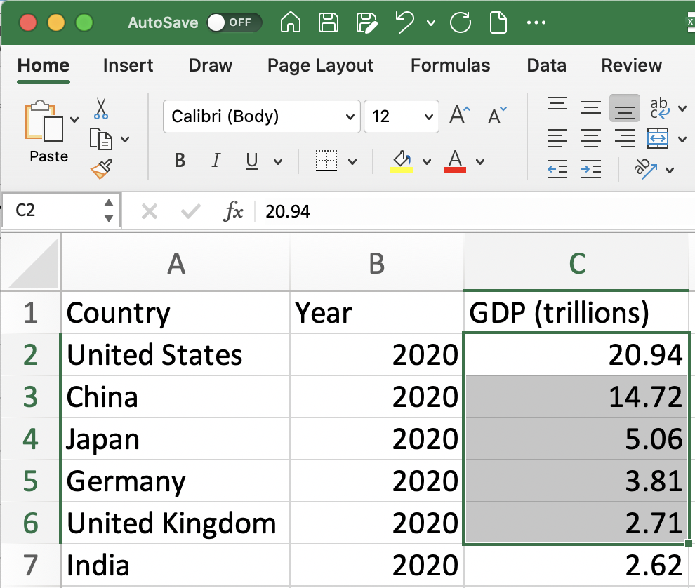 Referencing a Range of Cells