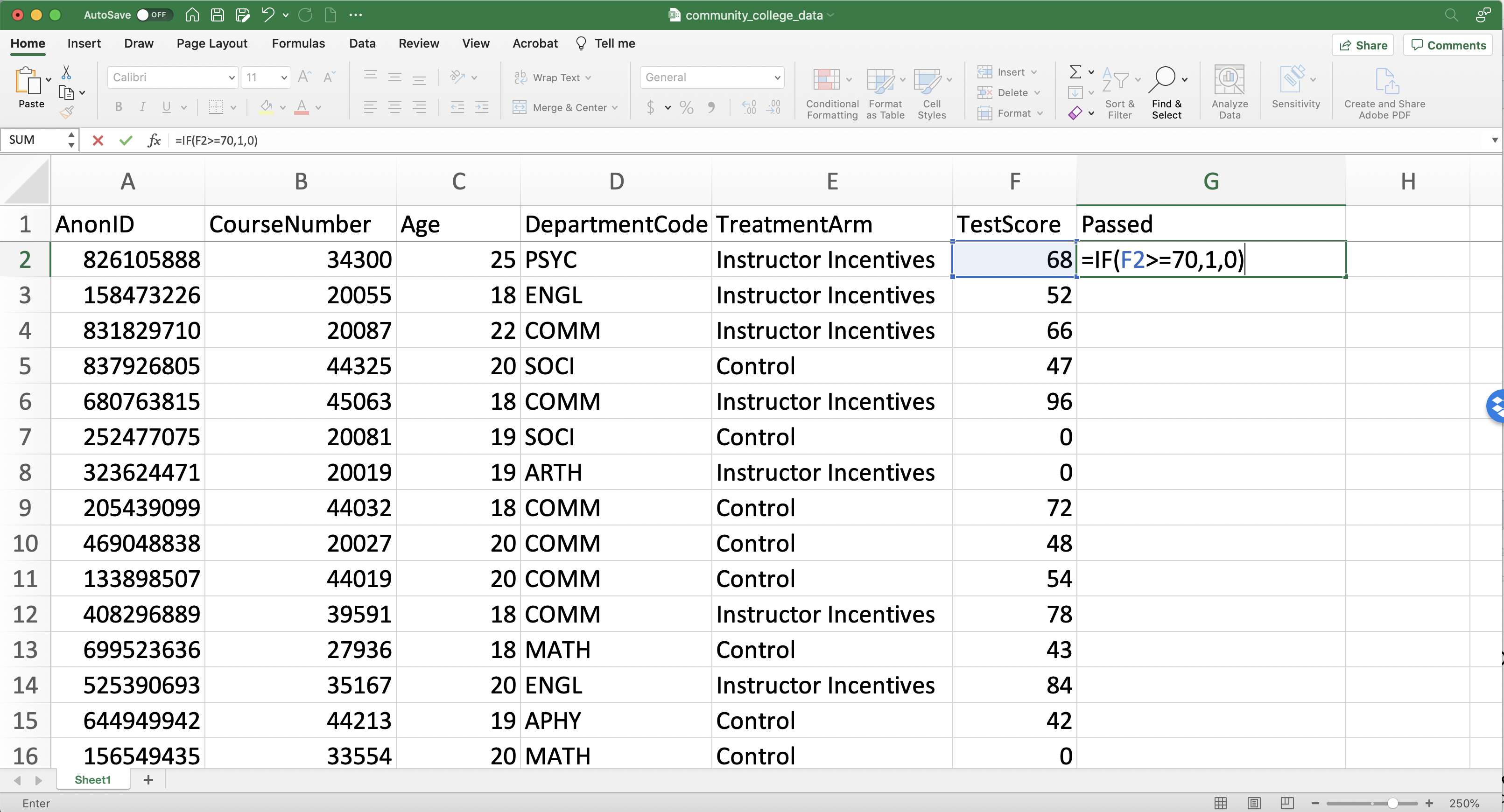 Generating a Passed Variable (Steps 1 and 2)